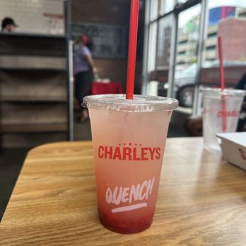 Charleys Cheesesteaks - STRAWBERRY LEMONADE - Cheesesteaks Near Me - Richmond, Virginia Charleys Cheesesteaks - STRAWBERRY LEMONADE - Cheesesteaks Near Me - Richmond, Virginia