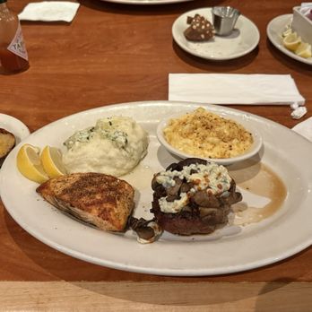 Black Angus Steakhouse - Mushroom & Blue cheese Fillet Mignon - Steakhouses Near Me - Goodyear, Arizona Black Angus Steakhouse - Mushroom & Blue cheese Fillet Mignon - Steakhouses Near Me - Goodyear, Arizona