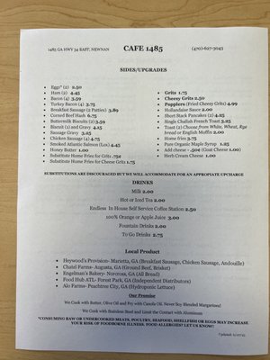 Menu photo 4 Cafe 1485 Newnan, GA