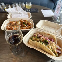 Tulsa's Tapas and a flight of Danica craft beers Tulsa's Tapas and a flight of Danica craft beers