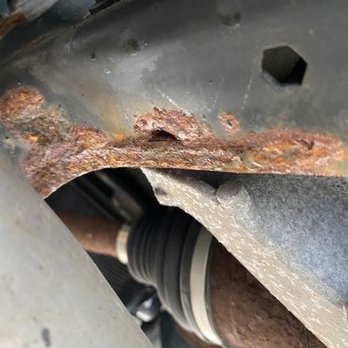 Vroom - Rust and corrosion notice to all exposed welds on chassis. Tubular engine cradle shows heavy corrosion, metal layering. - Used Car Dealers Near Me - Stafford, Texas Vroom - Rust and corrosion notice to all exposed welds on chassis. Tubular engine cradle shows heavy corrosion, metal layering. - Used Car Dealers Near Me - Stafford, Texas