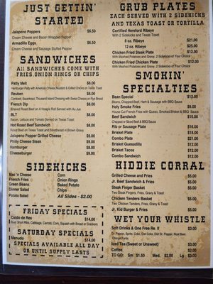 Menu photo 2 Holy Smoke BBQ Borger, TX Menu photo 2 Holy Smoke BBQ Borger, TX