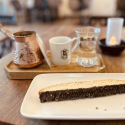 Wake & Take Cafe and Event Center - Turkish coffee with biscotti