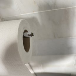 You can see where they cleverly removed the knob that holds the TP on the rail. Its the little things.