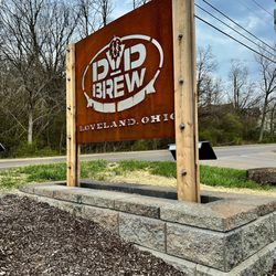 DVD Brew - This is the sign that tells you where the best beers are served at DVD Brew in Loveland, OH