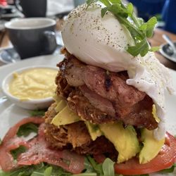 Cafe Scooterini - The hash stack! Delicious!