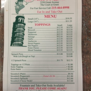 Vince's Pizzeria - The menu; keeping it simple, just like the original. - Pizza Near Me - Philadelphia, Pennsylvania Vince's Pizzeria - The menu; keeping it simple, just like the original. - Pizza Near Me - Philadelphia, Pennsylvania