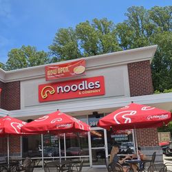Noodles & Company - Colorful and simple front entrance.