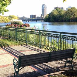 Boom Island is a great place for a jog and a view of the city. Boom Island is a great place for a jog and a view of the city.