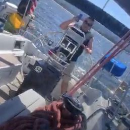 That's me at the helm. Cheers! That's me at the helm. Cheers!