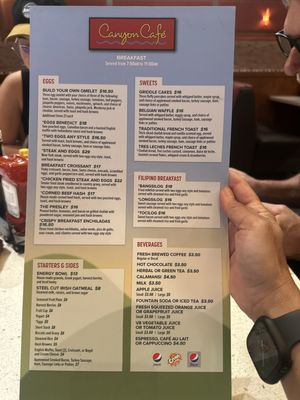 Menu photo 1 Canyon Cafe Brooks, CA Menu photo 1 Canyon Cafe Brooks, CA