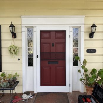 Bob's Handyman Service - Custom screen door replica. Made from straight grain Fir. - Handyman Near Me Bob's Handyman Service - Custom screen door replica. Made from straight grain Fir. - Handyman Near Me