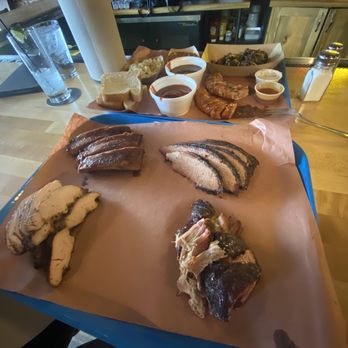 Post Oak Barbecue - Brisket - A+ Turkey - A Pork - A Jalapeño sausage - c- Hot link - c- Jalapeño bacon Mac and cheese - b- Borracho beans - A- Brussels - B - Smokehouse Near Me - Denver, Colorado