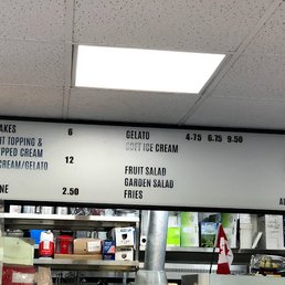ice cream, salad menu ice cream, salad menu