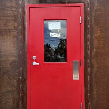 Moonbelly Bakery - The Red entrance door - Bakeries Near Me - Sacramento, California