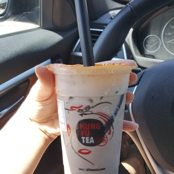 Kung Fu Tea - Taro milk tea with herbal jelly - Bubble Tea Near Me - Annandale, Virginia