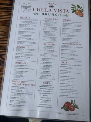 Menu photo 1 Farmer's Table - Chula Vista Chula Vista, CA Menu photo 1 Farmer's Table - Chula Vista Chula Vista, CA