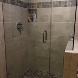 The completed shower project
