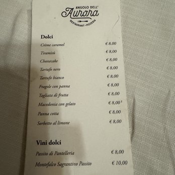 L'Angolo dell Aurora - Desert menu - Italian Near Me - Rome, RM