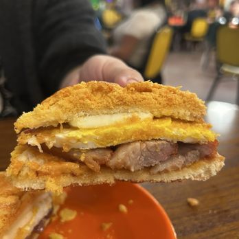 Alice’s Kitchen - The Pineapple Bun Sandwich was elite - sweet and savory - Noodles Near Me - Temple City, California Alice’s Kitchen - The Pineapple Bun Sandwich was elite - sweet and savory - Noodles Near Me - Temple City, California