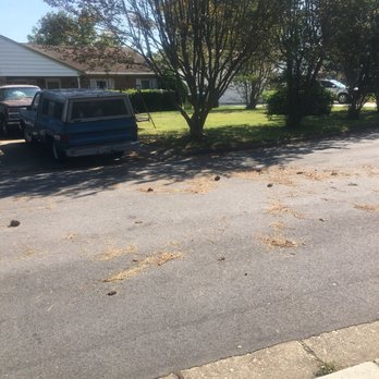 MJ's Lawn Service - The street which was clean this morning before this company came to do work. - Pet Waste Removal Near Me - Chesapeake, Virginia