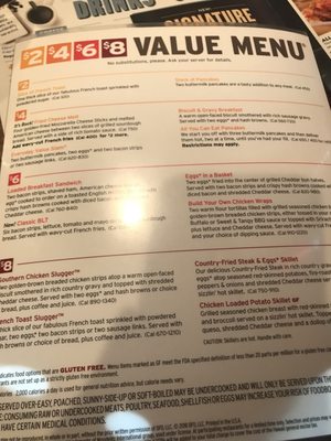 Menu photo 2 Denny's Tehachapi, CA