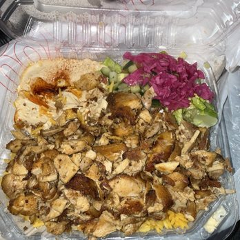 Z Falafel - Chicken Shawarma Plate - Falafel Near Me - Los Angeles, California