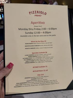Menu photo 1 Pizzaiolo Primo Bridgeville, PA Menu photo 1 Pizzaiolo Primo Bridgeville, PA