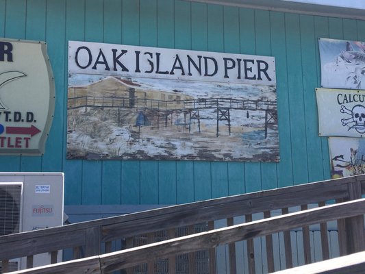 Oak Island Pier by null