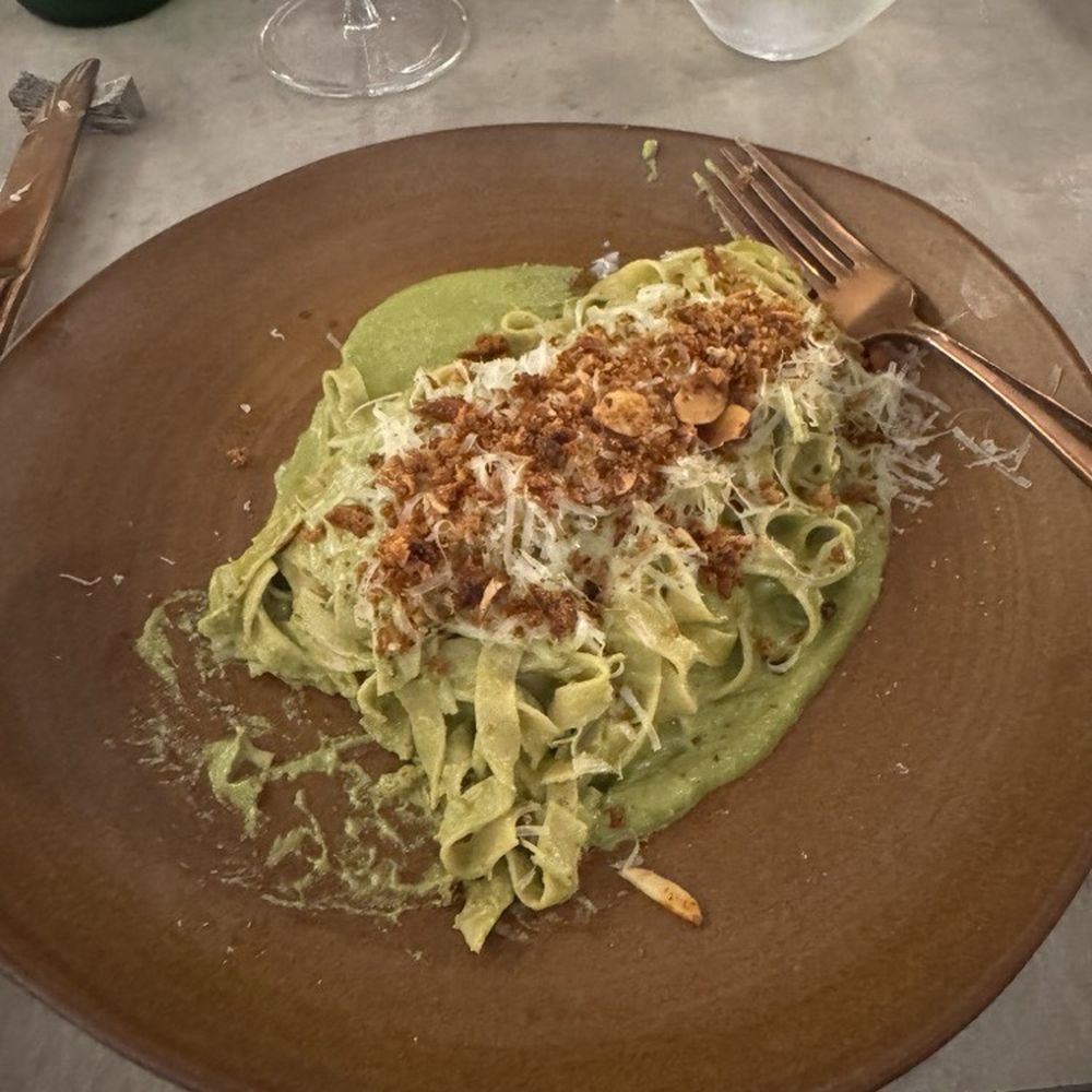 LB Eatery & Wine - Zucchini pesto fettuccine pasta with sour dough bread crumbs and pistachios - Breakfast & Brunch Near Me - Pembroke Pines, Florida LB Eatery & Wine - Zucchini pesto fettuccine pasta with sour dough bread crumbs and pistachios - Breakfast & Brunch Near Me - Pembroke Pines, Florida
