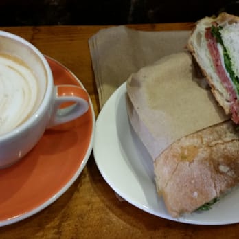 Da Capo - Cappuccino and Sopressata Panino - Wine Bars Near Me - New York, New York