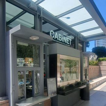Cabinet Espresso Bar - Order windows near the fountain with outdoor tables to sit and relax - Coffee & Tea Near Me - Los Angeles, California