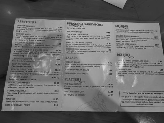 Menu photo 1 Round Up NightClub Davie, FL