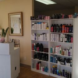 Rita's Hair Studio - The reception does hair products