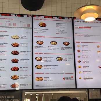 bb.q Chicken DT Riverside - Menu, they also serve a variety of soju and hot sake! - Chicken Shop Near Me - Riverside, California