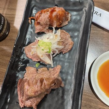 Waka Sakura - Wagyu trio - Conveyor Belt Sushi Near Me - Irvine, California Waka Sakura - Wagyu trio - Conveyor Belt Sushi Near Me - Irvine, California
