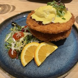 Ebikatsu Eggs Benedict