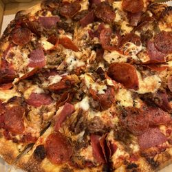 Flourish Comfort Food Truck - Carnivore pizza