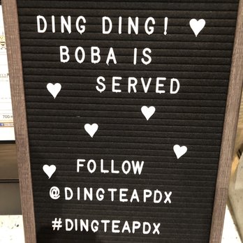 Ding Tea PDX - Cute sign by the register - Bubble Tea Near Me - Portland, Oregon Ding Tea PDX - Cute sign by the register - Bubble Tea Near Me - Portland, Oregon