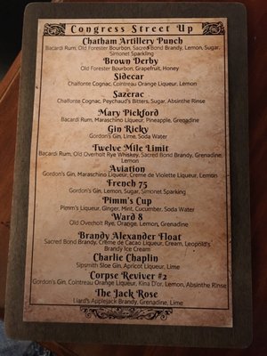Menu photo 3 Congress Street Up Savannah, GA