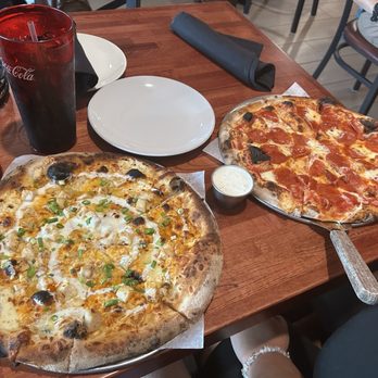 Nola Mia - Buffalo Pizza (without bacon), Standard Pepperoni Pizza (with a ranch on the side) - Pizza Near Me - Ponchatoula, Louisiana