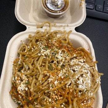 Zero Degrees Thornton - Garlic noodles, which are pretty good. Just light noodles with a garlicky taste and not over powering. The sauce is like a spicy soy sauce. - Coffee & Tea Near Me - Denver, Colorado