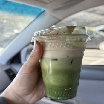 Covour Coffee - Earl grey matcha latte with earl grey cream top - Coffee & Tea Near Me - Palo Alto, California