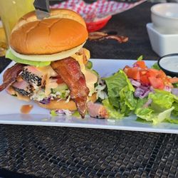 Lakeside Bar & Grill at Gateway Marina - Ahi burger, so good!