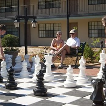 Duke Tower Suites and Condominiums - Play giant chess in the courtyard - Condominiums Near Me - Durham, North Carolina