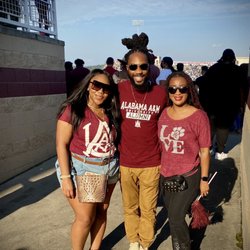 R & R Sports - You can see the custom shirt I had made in this picture. (I'm holding the pom pom.)