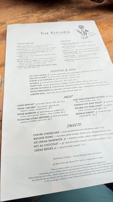 Menu photo 4 The Kitchen American Bistro Chicago, IL