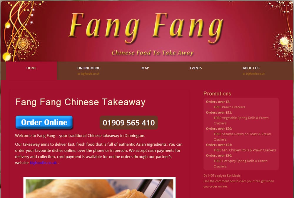 FANG FANG CHINESE TAKEAWAY 135 Doe Quarry Lane, Dinnington, South