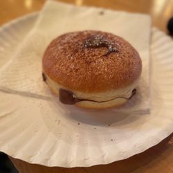 The HUB Cafe - Bombolone Ripieno (donut with Nutella) - delicious
