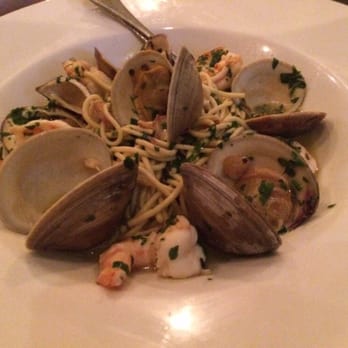 Grotta Di Fuoco - Spaghetti with clams and shrimp - Pizza Near Me - Long Beach, New York Grotta Di Fuoco - Spaghetti with clams and shrimp - Pizza Near Me - Long Beach, New York